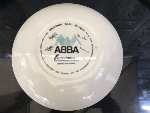 Memorabilia Music ABBA Souvenir Wall Plate By Royal Tudor Fine Staffordshire, Grindley on Stroke