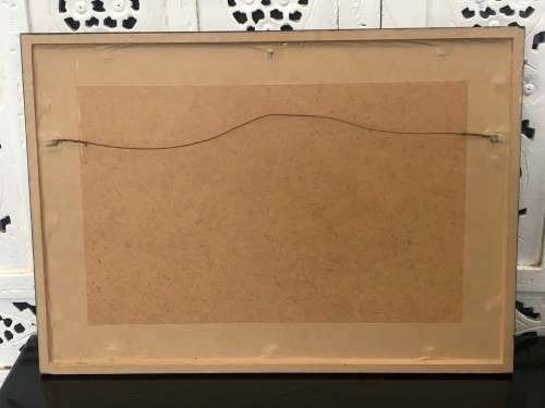 INVESTMENT ART !!! KAREL BURROWS - NEW ZEALAND ARTIST - HAND COLORED ETCHING