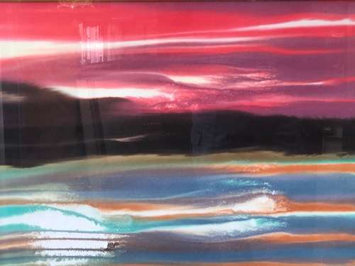 WOW !!! SA ARTIST - JOHANNES J BLOM ORIGINAL WATERCOLOR TITLED "WILDERNESS" -  READY TO HANG