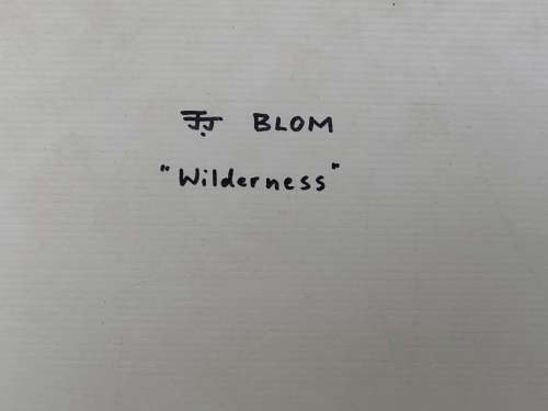 WOW !!! SA ARTIST - JOHANNES J BLOM ORIGINAL WATERCOLOR TITLED "WILDERNESS" -  READY TO HANG