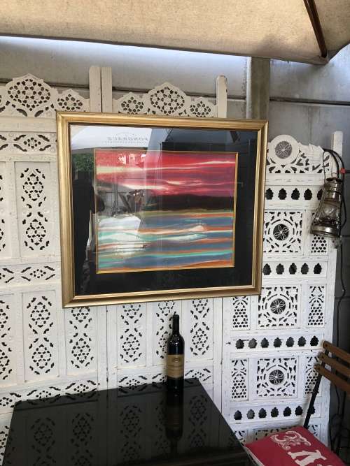 WOW !!! SA ARTIST - JOHANNES J BLOM ORIGINAL WATERCOLOR TITLED "WILDERNESS" -  READY TO HANG