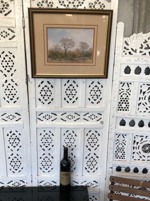 WOW !!! CYRIL PENNY LISTED SA ARTIST - FRAMED LANDSCAPE WATERCOLOR - READY TO HANG