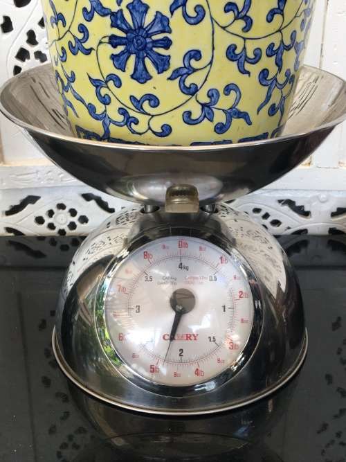 Magnificent Large Antique Chinese Blue & Yellow Qianlong c1736-1795 -Blue 6 Character Mark