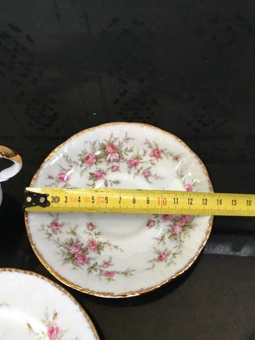 Delightful Vintage  Paragon "Victoriana Rose" By Appointment to Her Majesty The Queen. Tea Trio