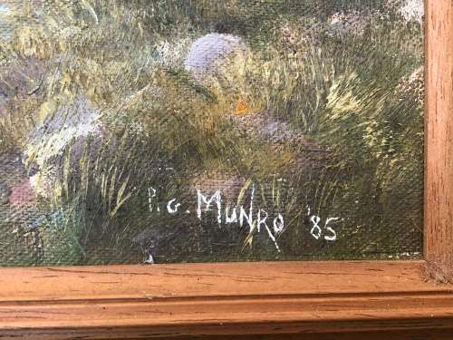 INVESTMENT ART !!!! PAUL MUNRO (1959 -) MASSIVE OIL ON BOARD - LANDSCAPE - VALUE R16000