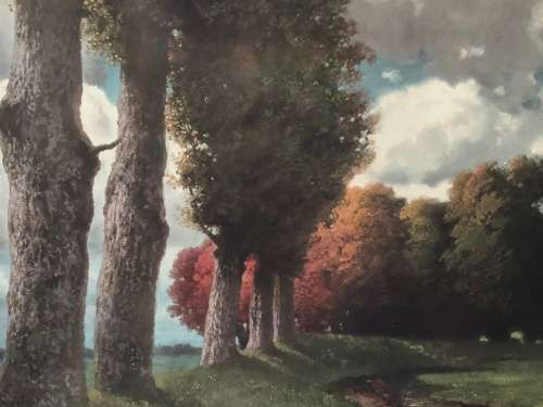 WHAT A BEAUTY - ORIGINAL LARGE FRAMED WATERCOLOR - SIGNED BUT ILLEGIBLE