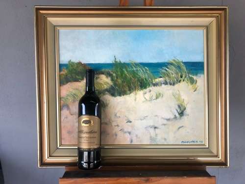 INVESTMENT ART !!! ALICE GOLDIN (1922 - 2016) - BEAUTIFUL SEASCAPE OIL ON CANVAS BOARD