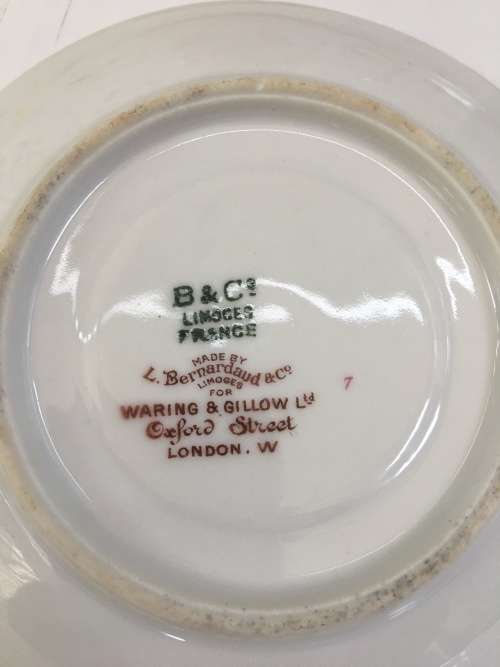 Delightful B & Co Bernardaud Limoges France 1900-1979  demitasse cup and saucer Floral & Gold Gilt