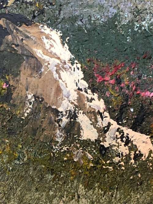 INVESTMENT ART !!! PIET HOLTHUYSEN - STUNNING LARGE OIL ON BOARD LANDSCAPE - NAT PARK NYANGA 1984