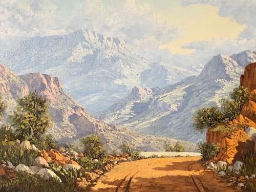 REG A GRATTAN CLASSIC ~ ORIGINAL LANDSCAPE OIL ON CANVAS IN A VINTAGE FRAME