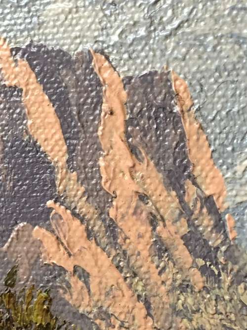 REG A GRATTAN CLASSIC ~ ORIGINAL LANDSCAPE OIL ON CANVAS IN A VINTAGE FRAME