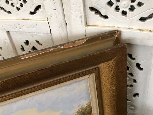 REG A GRATTAN CLASSIC ~ ORIGINAL LANDSCAPE OIL ON CANVAS IN A VINTAGE FRAME