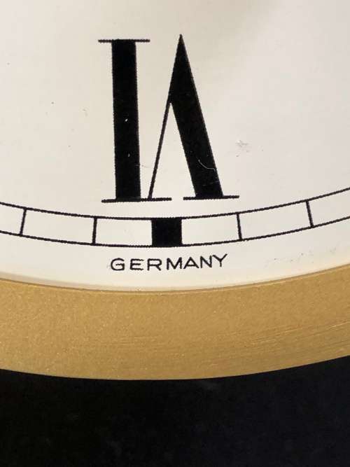FANTASTIC SCHATZ BRASS SHIPS BULKHEAD CLOCK - CHIMES OUT THE SHIFT CHANGE - FULL WORKING ORDER