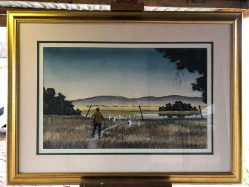 INVESTMENT ART !!! - FAMOUS SA ARTIST JOE MARAIS - MASSIVE FRAMED ACRYLIC ON BOARD - VALUE R18000