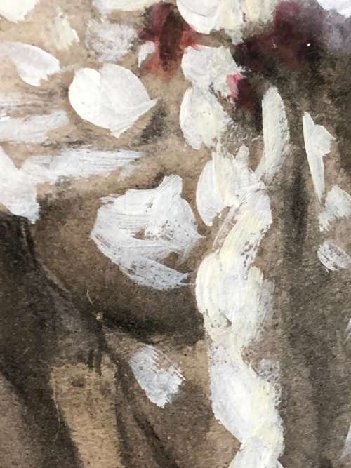 WOW !!! MARCUS STONE RA  (1840 - 1921) FAMOUS ENGLISH PAINTER - FRAMED WATERCOLOR