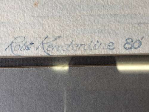 STUNNING ROB KENDERDINE FRAMED WATERCOLOR OF TABLE BAY - DATED 1980