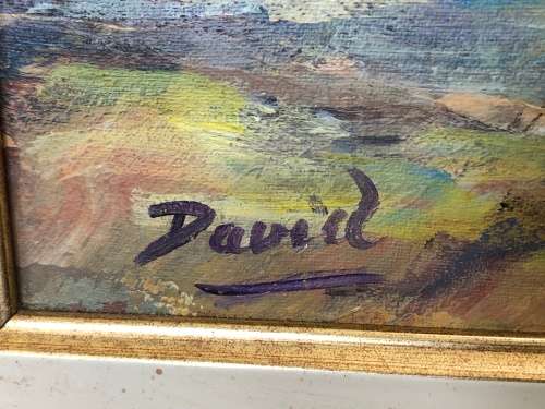INVESTMENT ART !!! DAVID ALLEN - LISTED SA ARTIST FRAMED OIL ON COTTON CANVAS - BEAUTIFUL PAINTING