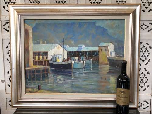 INVESTMENT ART !!! DAVID ALLEN - LISTED SA ARTIST FRAMED OIL ON COTTON CANVAS - BEAUTIFUL PAINTING
