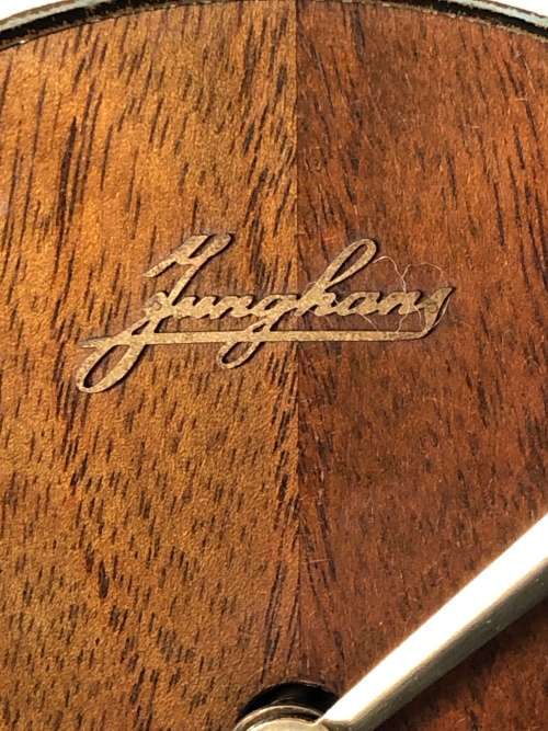 WOW !! GORGEOUS JUNGHANS VINTAGE WOODEN CASED MANTLE CLOCK WORKING 100% WITH THE KEY