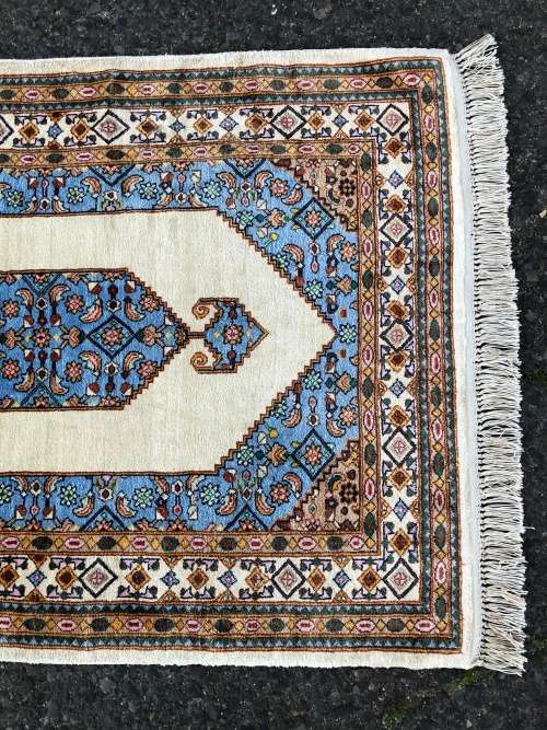 INVESTMENT OPPORTUNITY ~ A RARE AND VALUABLE EXQUISITE QUM PURE SILK PERSIAN CARPET SENNEH DESIGN