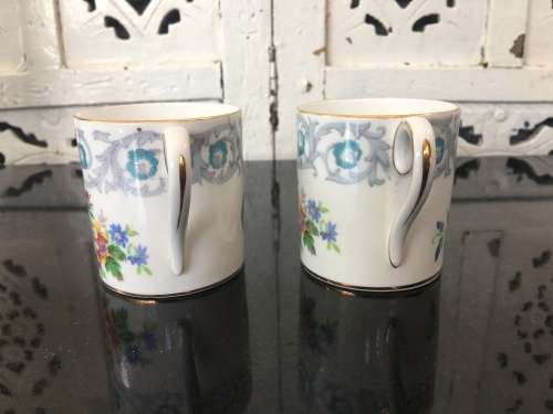 2 Delightful Vintage Royal Albert Bone China England, small coffee cups
