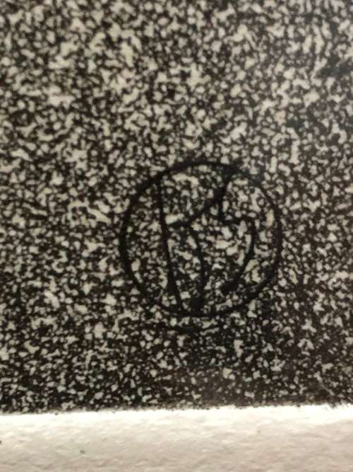 INVESTMENT ART !!! BRIGITTE SCHRODER (1941) GERMAN ARTIST - NUMBERED SIGNED ETCHING 1976