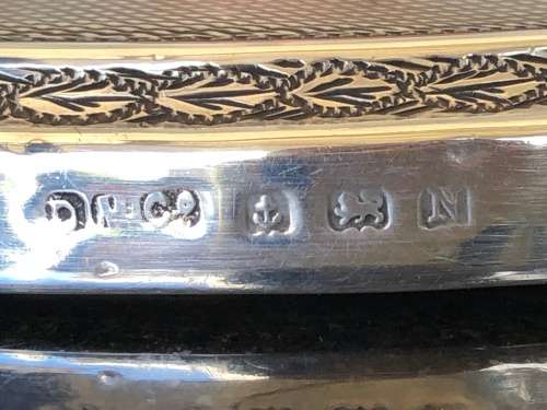 WOW !!! STERLING SILVER HAND MIRROR - c1937 - HALLMARKED DAVID MOSS & Co