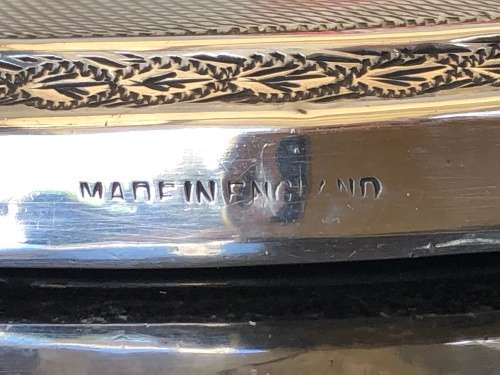 WOW !!! STERLING SILVER HAND MIRROR - c1937 - HALLMARKED DAVID MOSS & Co