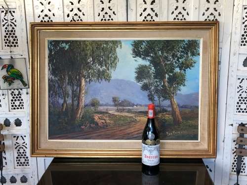 INVESTMENT ART !! BEN BIANCHINA (1939 - 2010) HIGHLY ACCLAIMED SA ARTIST - LARGE FRAMED OIL ON BOARD