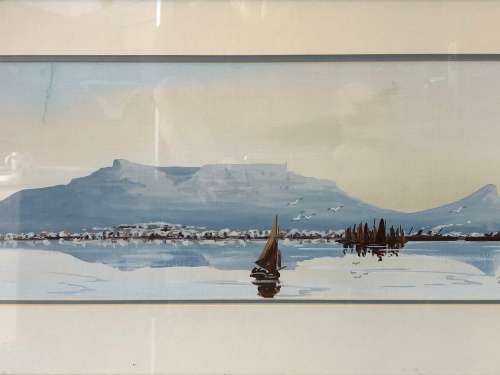 INVESTMENT ART !!! STUNNING FRAMED ORIGINAL GOUACHE ON BOARD BY FAMOUS SA ARTIST H.ANDERSON