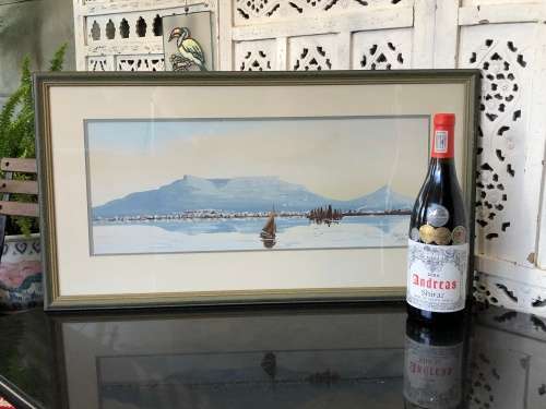 INVESTMENT ART !!! STUNNING FRAMED ORIGINAL GOUACHE ON BOARD BY FAMOUS SA ARTIST H.ANDERSON