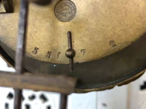 WOW !!! STUNNING PORTICO EBONISED MANTLE CLOCK - JAPY FRERES MOVEMENT DATED 1855 - WORKING 100%
