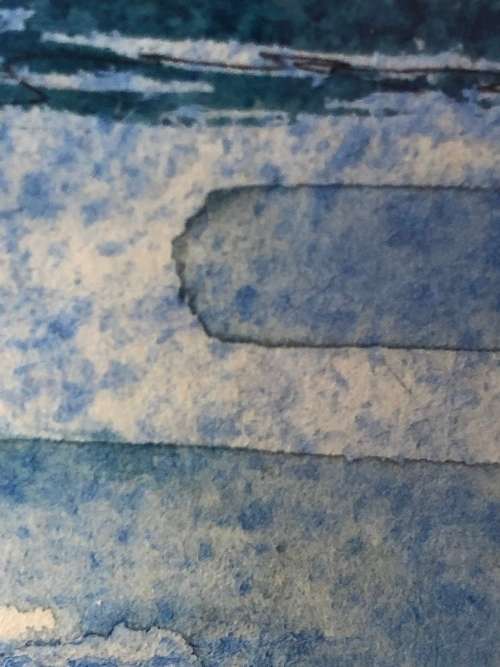 INVESTMENT ART !!!! PIERRE VOLSCHENK (1926 - ) FRAMED WATERCOLOR UNSIGNED BUT NOTED ON THE REVERSE