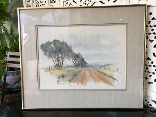 INVESTMENT ART !!! FREDERIKE STOKHUYSEN (1938 - ) STUNNING FRAMED WATERCOLOR