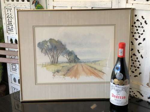 INVESTMENT ART !!! FREDERIKE STOKHUYSEN (1938 - ) STUNNING FRAMED WATERCOLOR