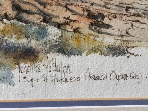 INVESTMENT ART !!! FREDERIKE STOKHUYSEN (1938 - ) STUNNING FRAMED WATERCOLOR