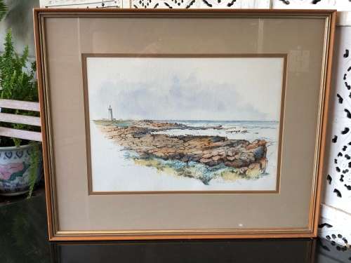 INVESTMENT ART !!! FREDERIKE STOKHUYSEN (1938 - ) STUNNING FRAMED WATERCOLOR
