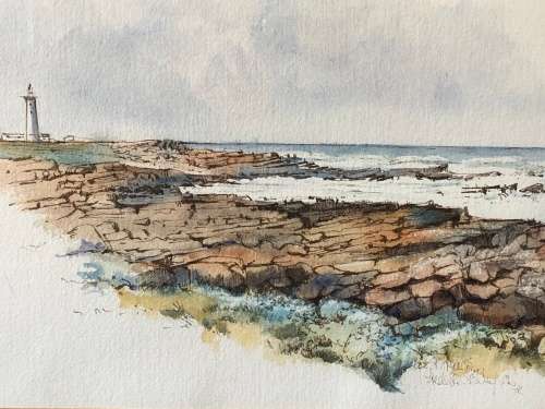 INVESTMENT ART !!! FREDERIKE STOKHUYSEN (1938 - ) STUNNING FRAMED WATERCOLOR