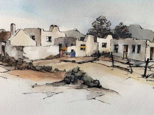 INVESTMENT ART !!! WILLIAM ROHRBECK AMERICAN ARTIST - BEAUTIFUL WATERCOLOR - FRAMED