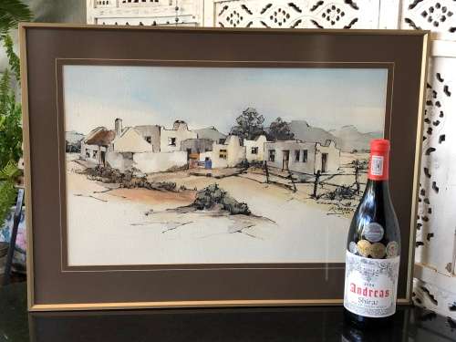 INVESTMENT ART !!! WILLIAM ROHRBECK AMERICAN ARTIST - BEAUTIFUL WATERCOLOR - FRAMED