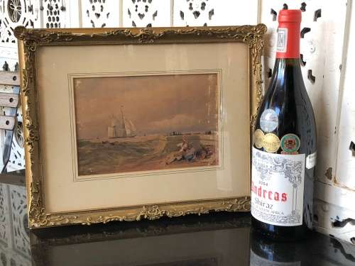 INVESTMENT ART !! THOMAS BOWLER (1812 - 1868) WORLD FAMOUS ARTIST - ORIGINAL WATERCOLOR - HIGH VALUE