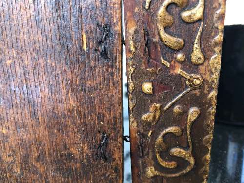 WOW !!! ANTIQUE - POSSIBLY 18th CENTURY, RUSSIAN ORTHODOX ICON HINGED TRAVELLING SHRINE