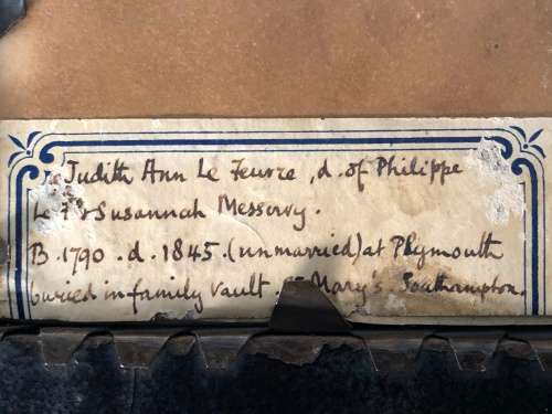 WOW !!! STUNNING FRAMED PAIR OF FAMILY PORTRAITS OF THE LE FEUVRE SISTERS - 18/19TH CENTURY