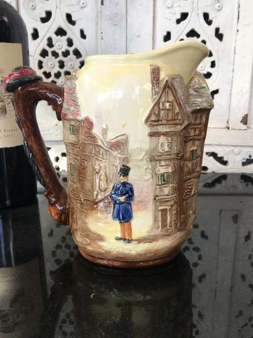 Rare Royal Doulton Dickens Series G 'Sairey Gamp' Relief Moulded Jug D6395 c1953