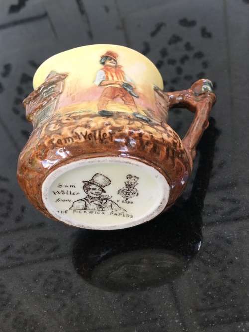 Rare Royal Doulton Sam Willer Series The Pickwick Papers' Relief Moulded Jug D6398  100ml