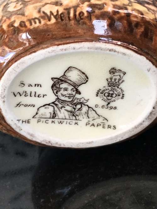 Rare Royal Doulton Sam Willer Series The Pickwick Papers' Relief Moulded Jug D6398  100ml