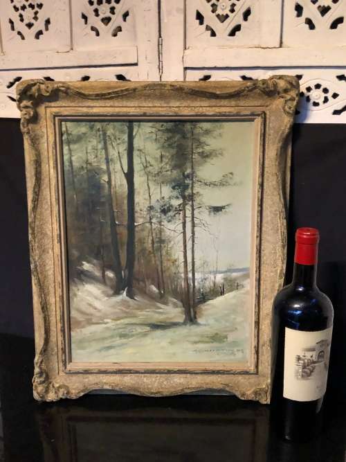 WOW !!! STUNNING OLD OIL PAINTING DATED 1948 AND SIGNED - UNKNOWN ARTIST