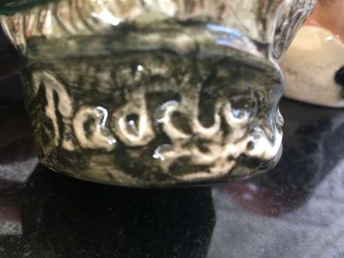 Lot Rare Royal Doulton  Relief Moulded Porcelain Jug & Ashtrays The Bootmaker, Paddy & Sairie Gamp