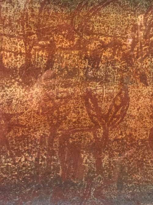 INVESTMENT ART !! CYNTHIA VILLET (1934 - 2018) SA 20th CENTURY FRAMED ABSTRACT MIXED MEDIA ON CANVAS