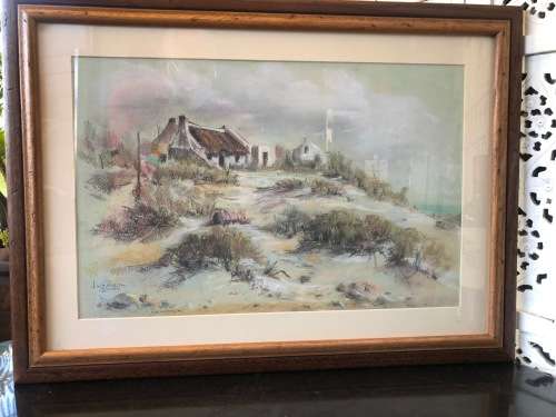 WOW !! LOURETTA COSS (WATSON) - STUNNING PASTEL TITLED "ARNISTON"